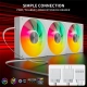 upHere U3TC3 ARGB All-in-One Casing Fan - White